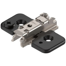 Blum 173H7130 Kereszt szerelőtalp – 3 mm, ónixfekete, excenteres állítással